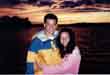 josh and karen at sunset