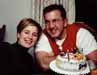 Kurt and Brenda with cake