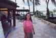 Andrea in courtyard