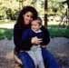 andrea and jonathon on swing