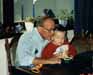 ron with jonathon at table